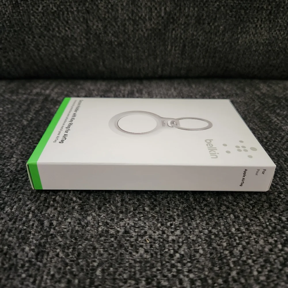 Belkin Single Secure Holder with Key Ring for AirTag White Open Face Case NEW - Picture 6 of 8